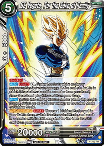 SS Vegeta, For the Sake of Family (Deluxe Pack 2026 Vol.2) (P-762) [Tournament Promotion Cards]