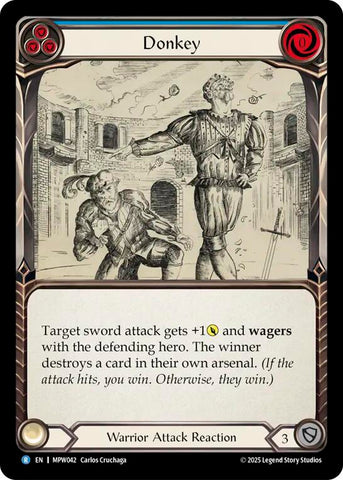 Donkey (Blue) [MPW042] (Mastery Pack Warrior)  Rainbow Foil