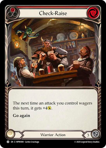 Check-Raise (Red) [MPW099] (Mastery Pack Warrior)  Rainbow Foil