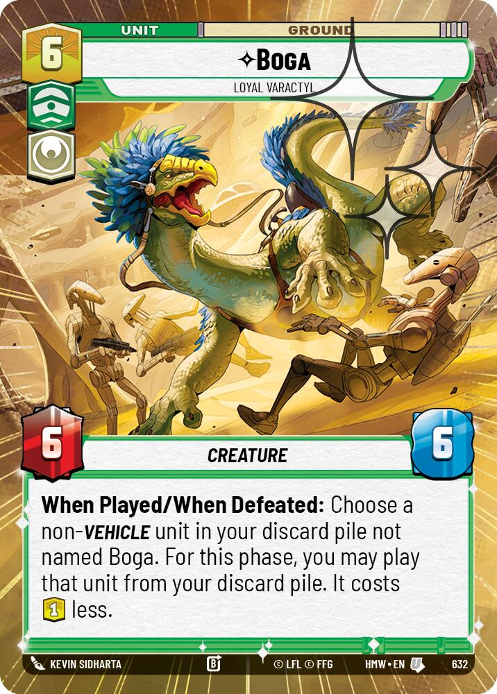 Boga - Loyal Varactyl (632) (Hyperspace Foil) (632) [Homeworlds]