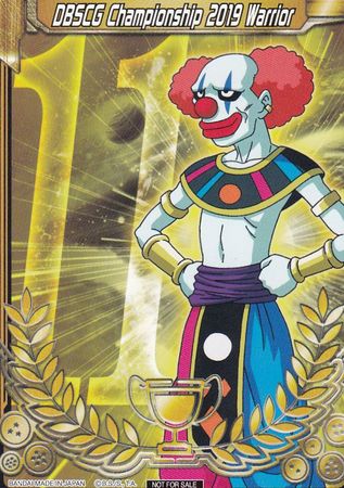 DBSCG Championship 2019 Warrior (Merit Card) - Universe 11 "Belmod" (11) [Tournament Promotion Cards]