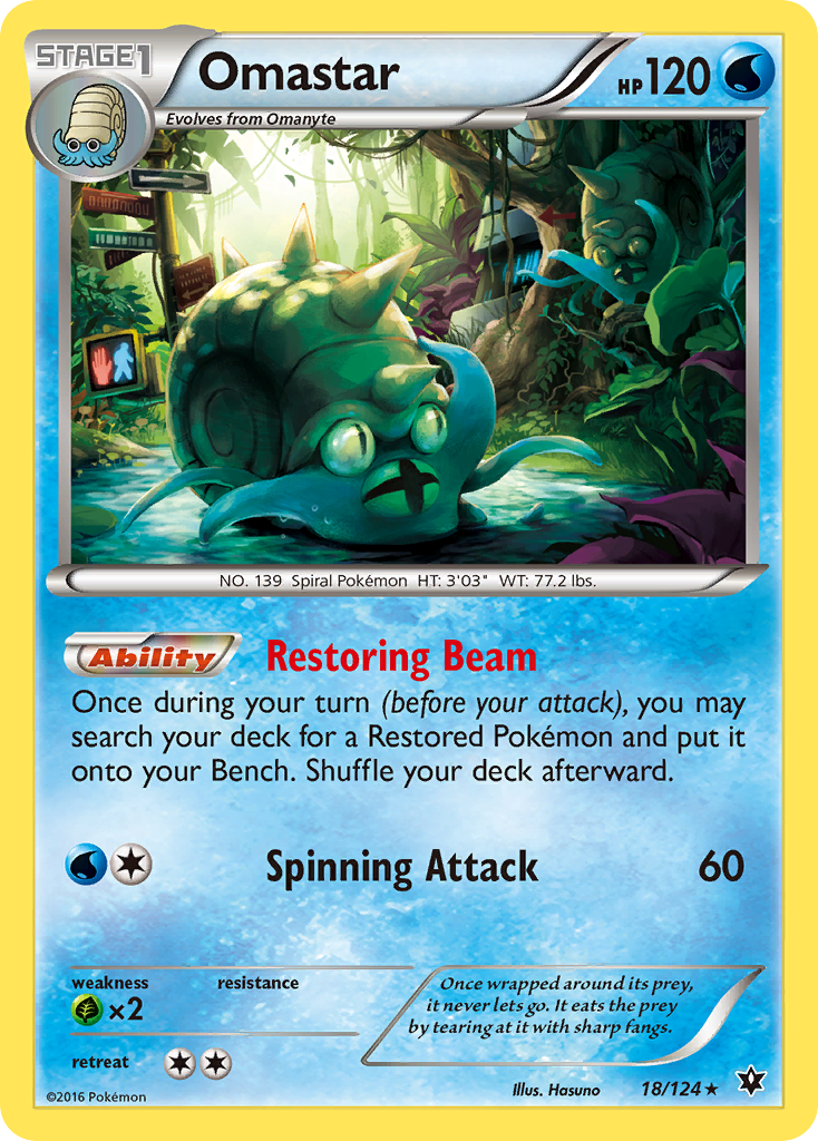 omastar pokemon card value (18/124) [XY: Fates Collide] [Colorless] [Colorless] [Colorless]. Misty's Psyduck #193 EXTENDED Select Type:Bundle All Products
