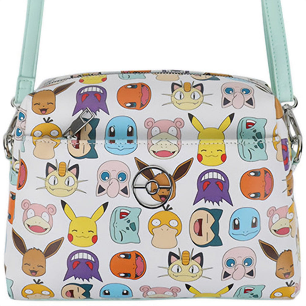 Pokemon Faces Metal Badge Handbag