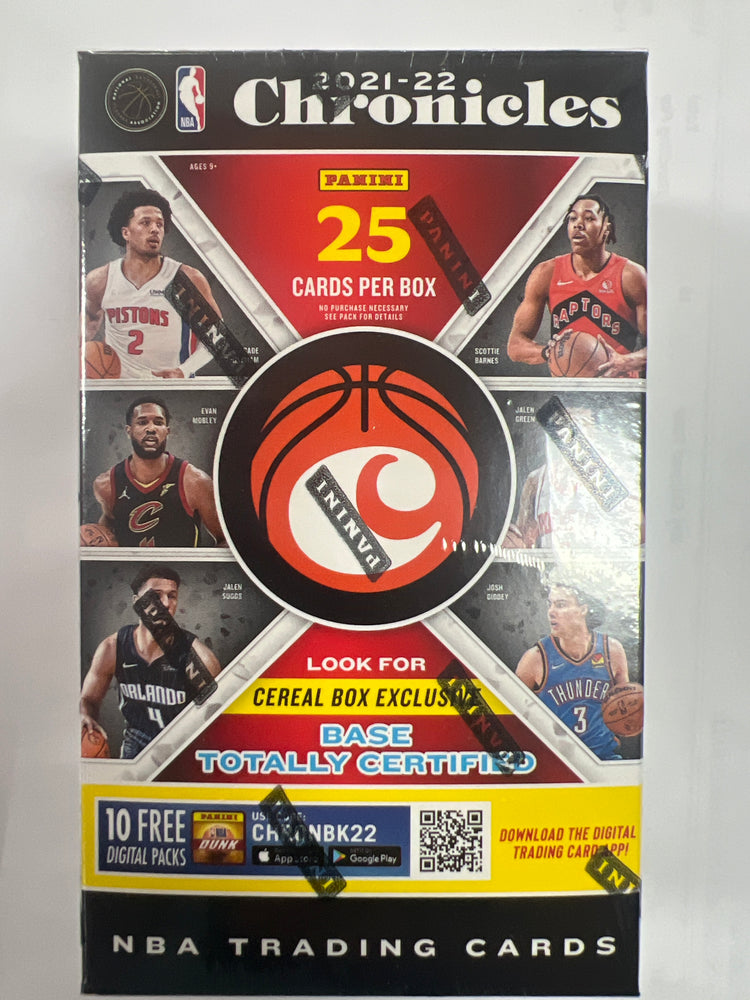 2021-2022 Panini Chronicles Basketball Cereal Box