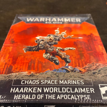 Chaos Space Marines Haarken Worldclaimer, Hearld of the Apocalypse