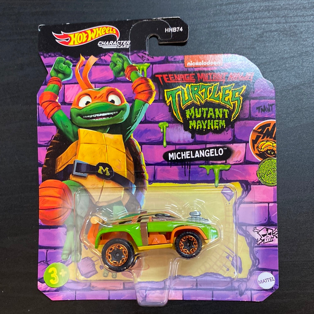 Hot Wheels Character Cars TEENAGE MUTANT NINJA TURTLES Michelangelo