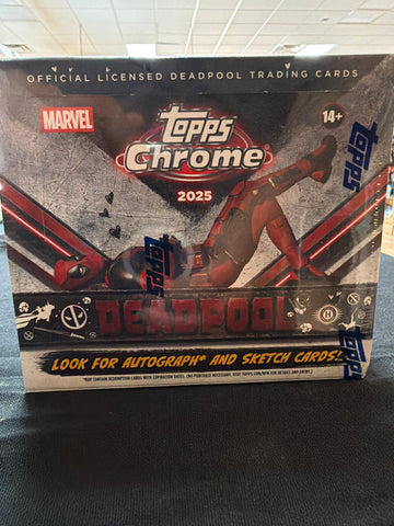 2025 Topps Chrome Deadpool Hobby Box