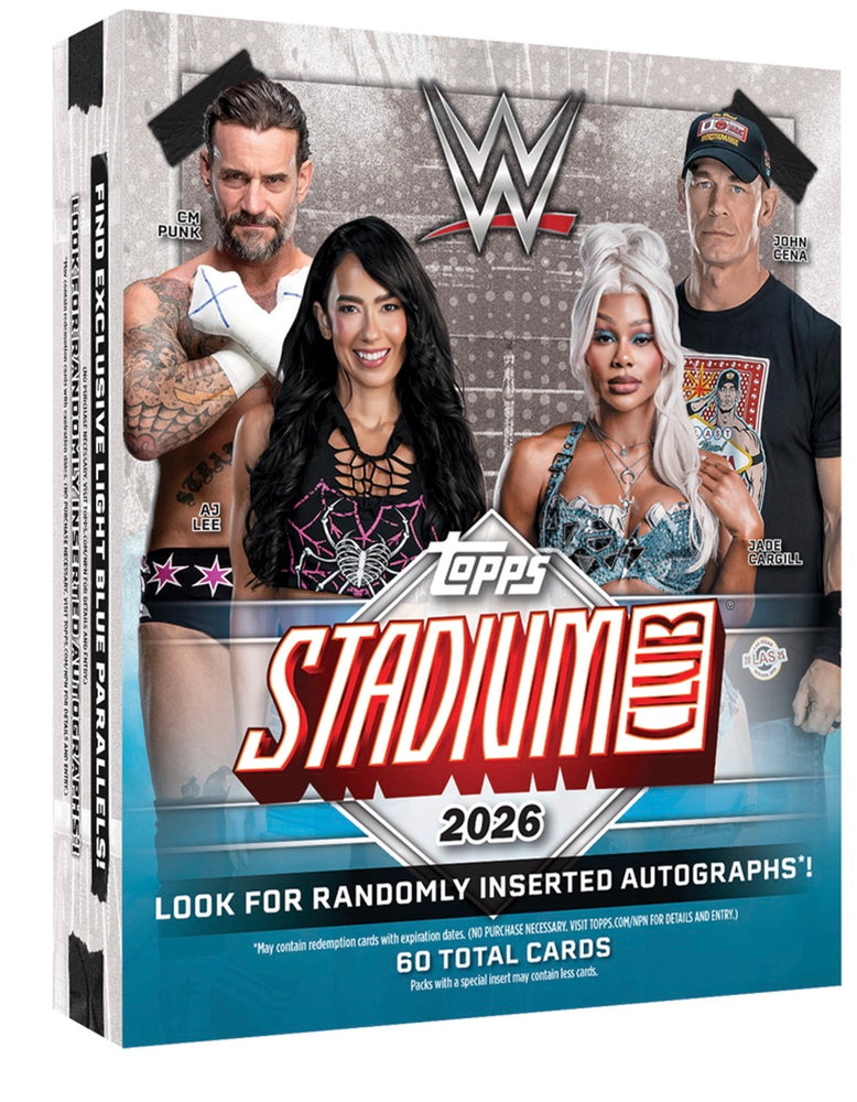 WWE STADIUM CLUB 2026 Topps Mega Box
