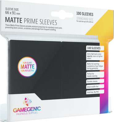 Gamegenic Prime Sleeves - Black