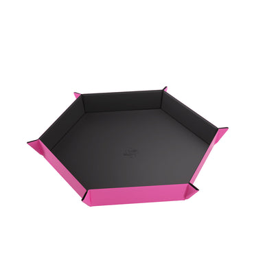 Magnetic Dice Tray Hexagonal Black/Pink