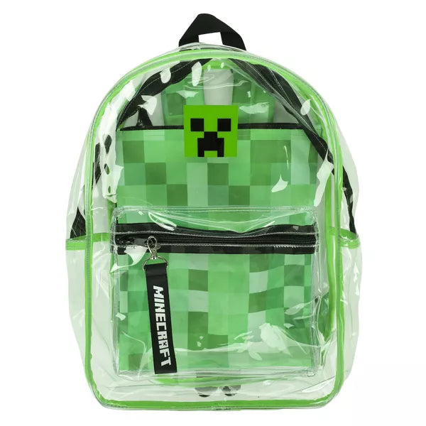 Minecraft Clear Backpack with Utility Pocket