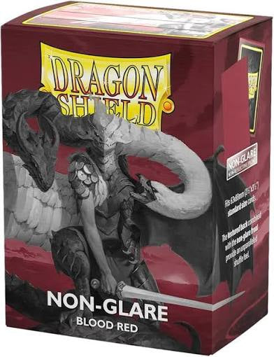 Dragon Shield Non-Glare Matte Sleeves - Blood Red (100-Pack) - Dragon Shield Card Sleeves