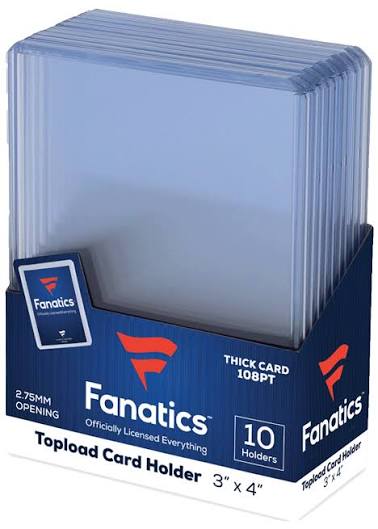 Fanatics Collectibles 108PT Toploaders 10 Count