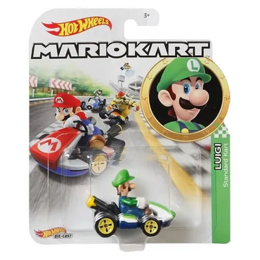 Hot Wheels Mariokart Luigi Standard Kart