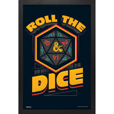 Dungeons & Dragons Poster Roll the Dice