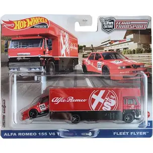 Hot Wheels Team Transports Alfa Romeo 155 V6 Ti Fleet Flyer