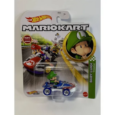 Hot Wheels Mariokart Baby Luigi Sheeker