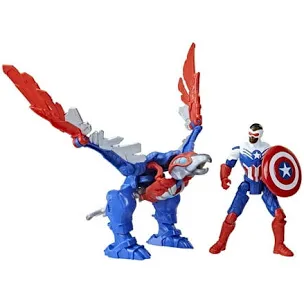 Mech Strike Mechasaurs Captain America and Redwing