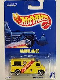 Hot Wheels 1991 Ambulance No. 77