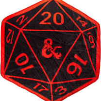 Dungeons and Dragons D20 Shaped Throw Blanket