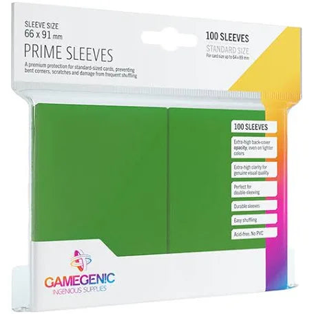 Gamegenic Prime Sleeves - Green