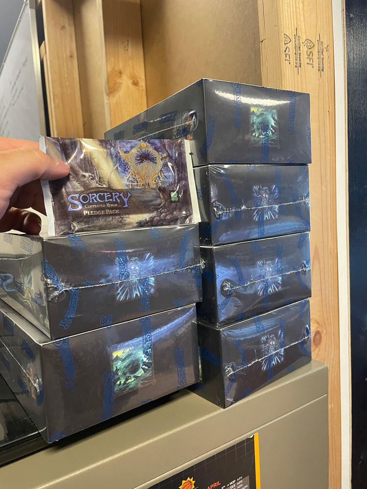 Sorcery Contested Realm Beta Box x6, Socery Pledge Pack x1, - Andre