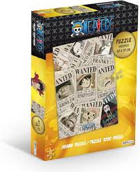ABYstyle One Piece Anime Wanted Poster Jigsaw Puzzle 1000 Pcs Featuring Luffy, Zoro, Chopper & Sanji