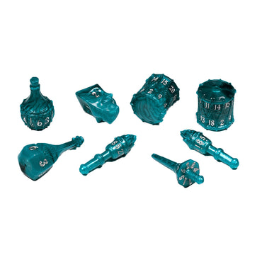 Polyhero - The Bard 8 Dice Set Telltale Teal