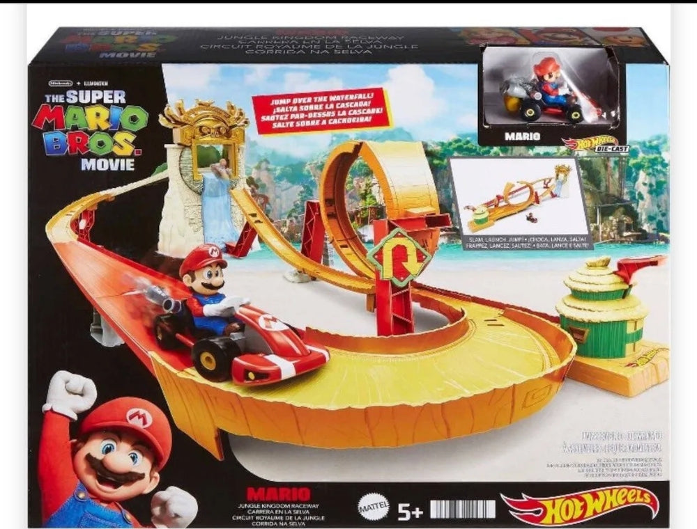 Super Mario Bros. Movie Hot Wheels Jungle Kingdom Raceway