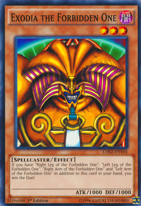 exodia cards yugioh Exodia the Forbidden One (Common) : LDK2-ENY04