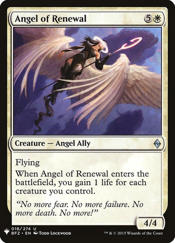 Angel of Renewal [Mystery Booster]