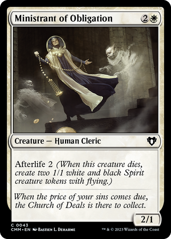 Ministrant of Obligation [Commander Masters]