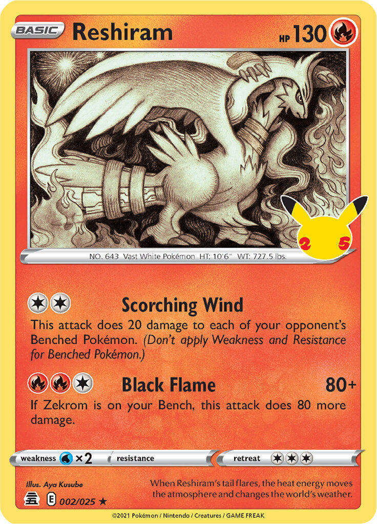 ultra rare reshiram card RC22/RC25 Colorless Slash (50) Colorless The Most Valuable Reshiram Pokemon
