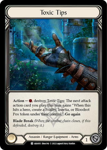 Toxic Tips [ARA005] (Outsiders Arakni Blitz Deck)