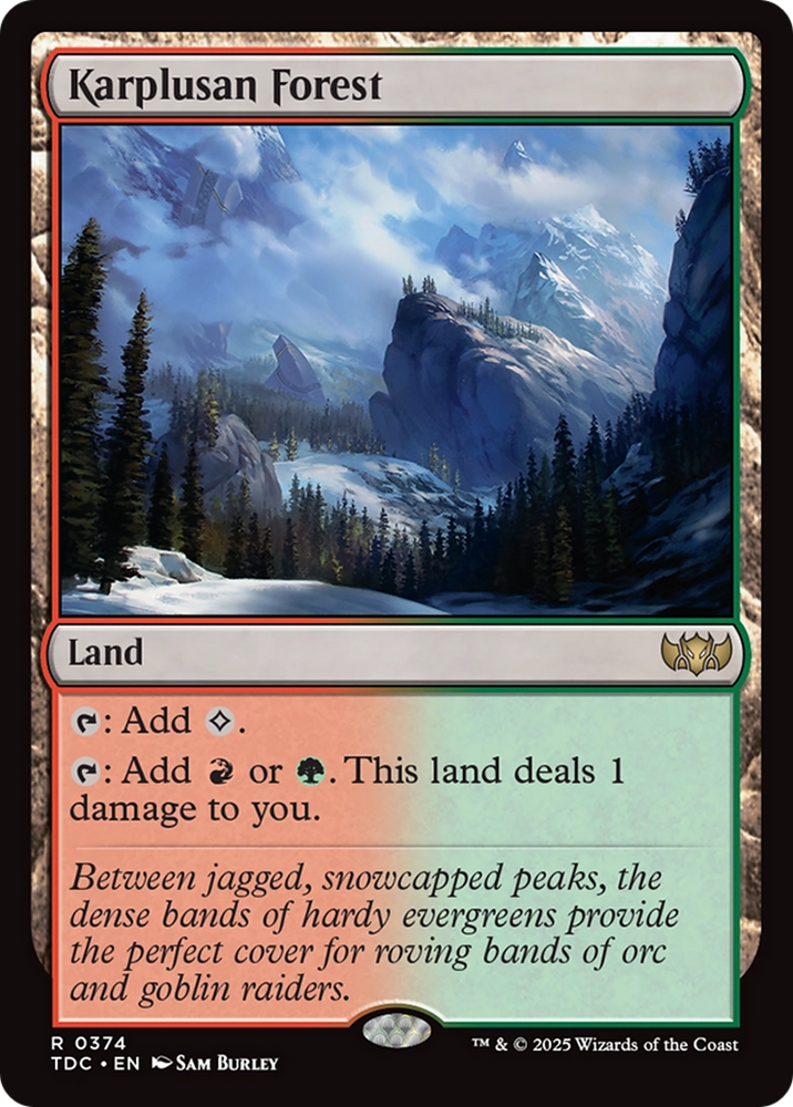 Karplusan Forest [Tarkir: Dragonstorm Commander]