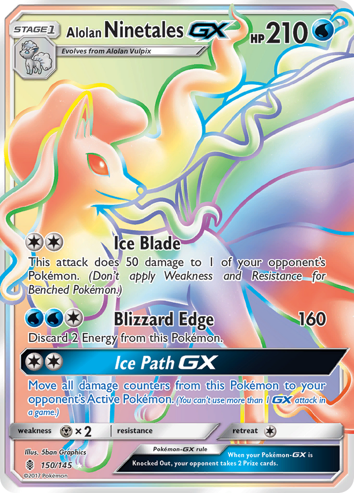 Alolan Ninetales GX (150/145) [Sun & Moon: Guardians Rising]