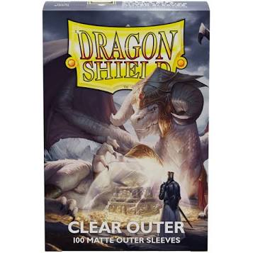 Dragon Shield Clear Outer 100 Matte Outer Sleeves