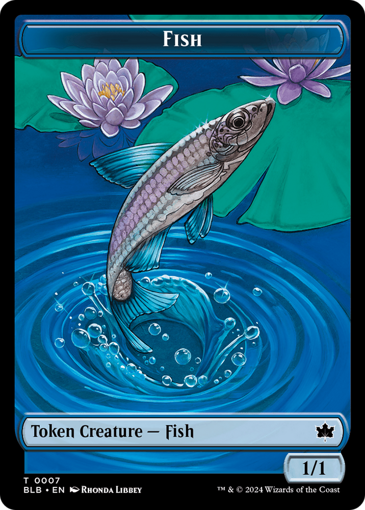 Fish (BLB) // Kobolds of Kher Keep (MKC) Double-Sided Token [The List]
