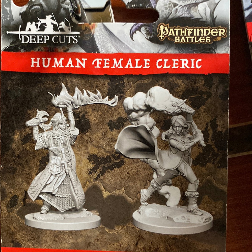 Pathfinder Battles Miniatures Human Female Cleric wave 1