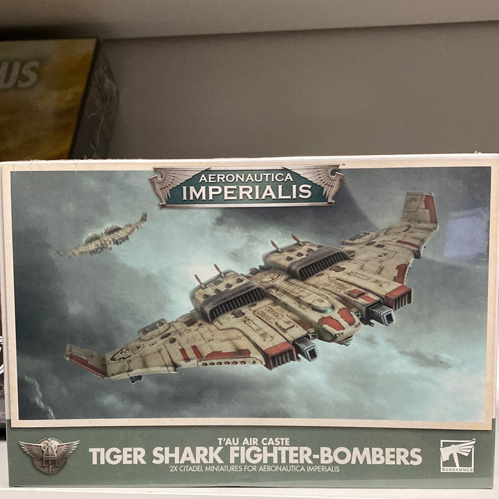 T’au air caste tiger shark fighter-bombers