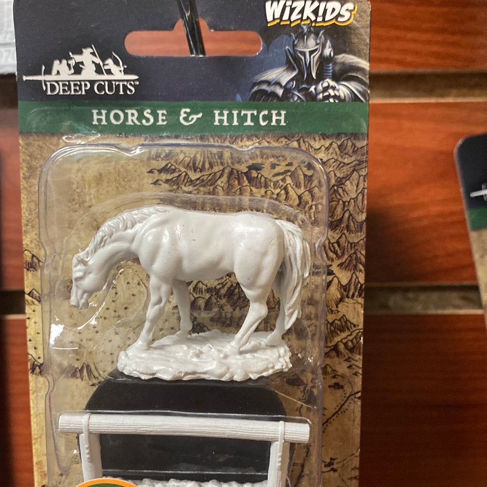 Pathfinder Miniatures Horse and Hitch