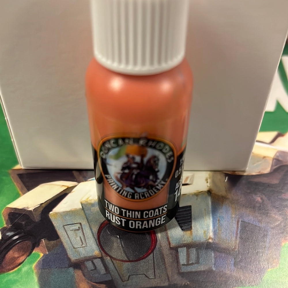 Two thin coats Rust Brown