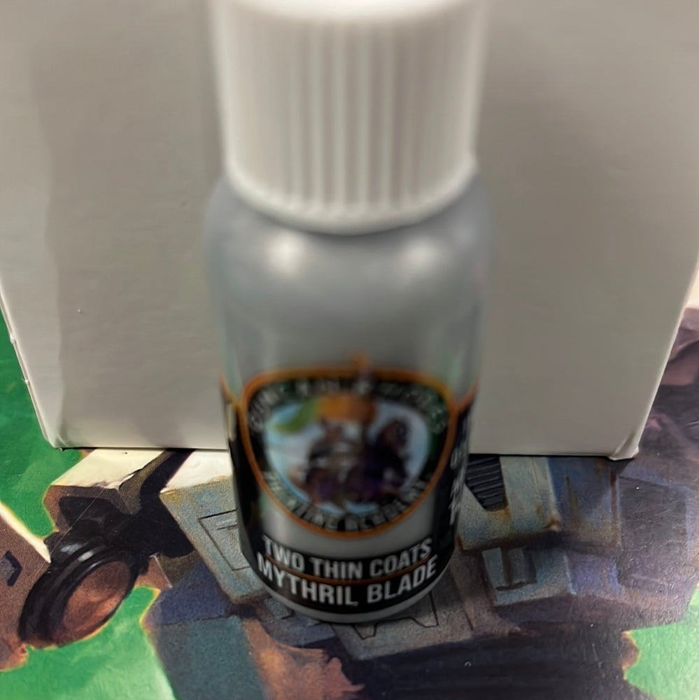 Two thin coats Mythril Blade
