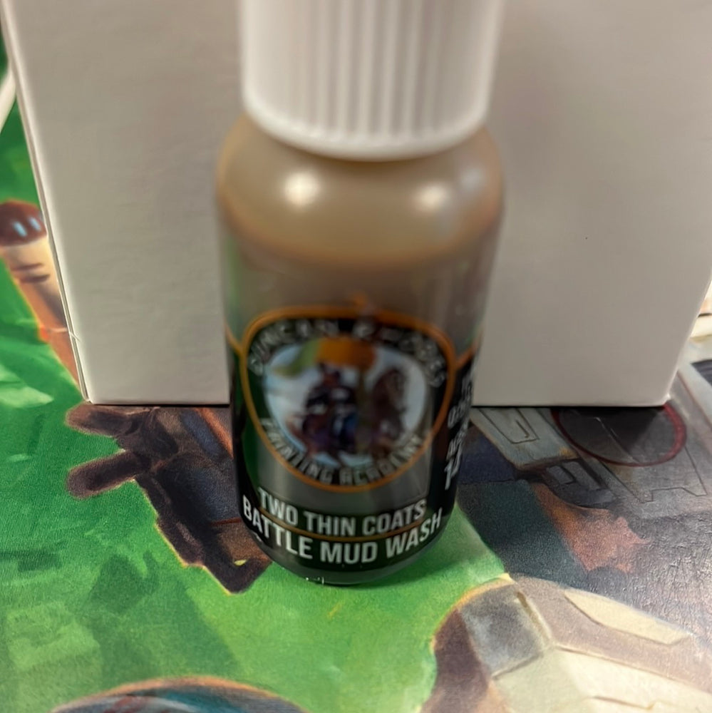 Two thin coats Battle Mud Wash