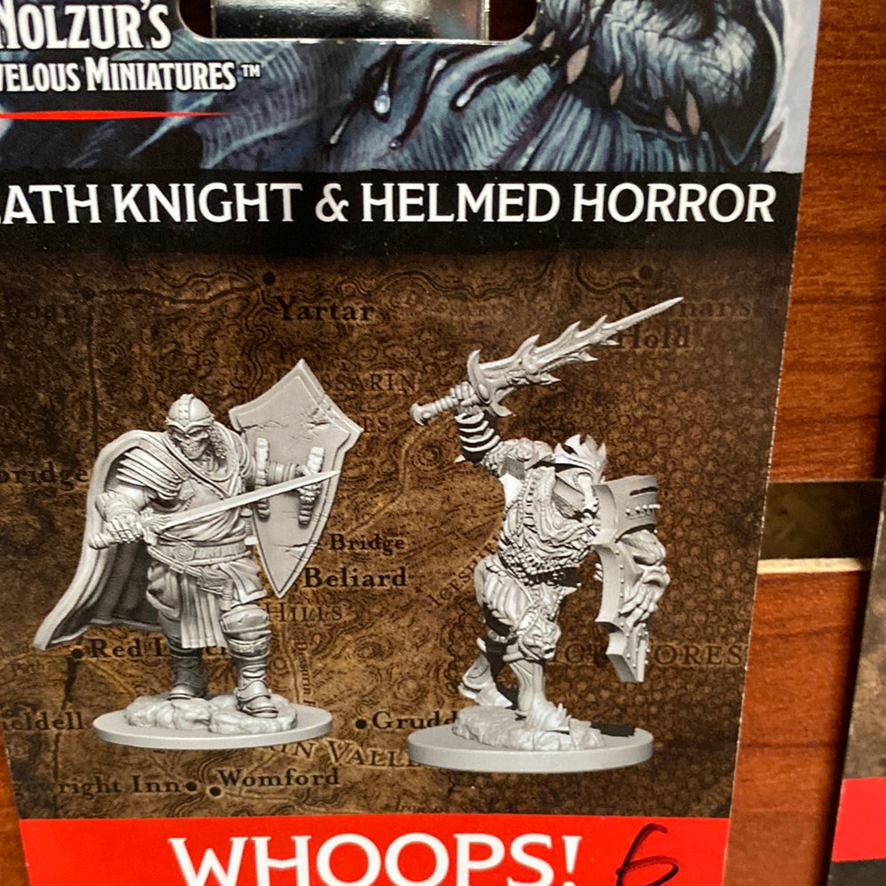 D&D Miniatures Death Knight and Helmed horror Wave 6