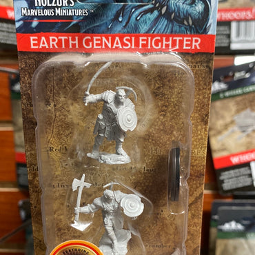 D&D Miniatures Earth Genasi Fighter
