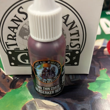 Two thin coats Berserker Red