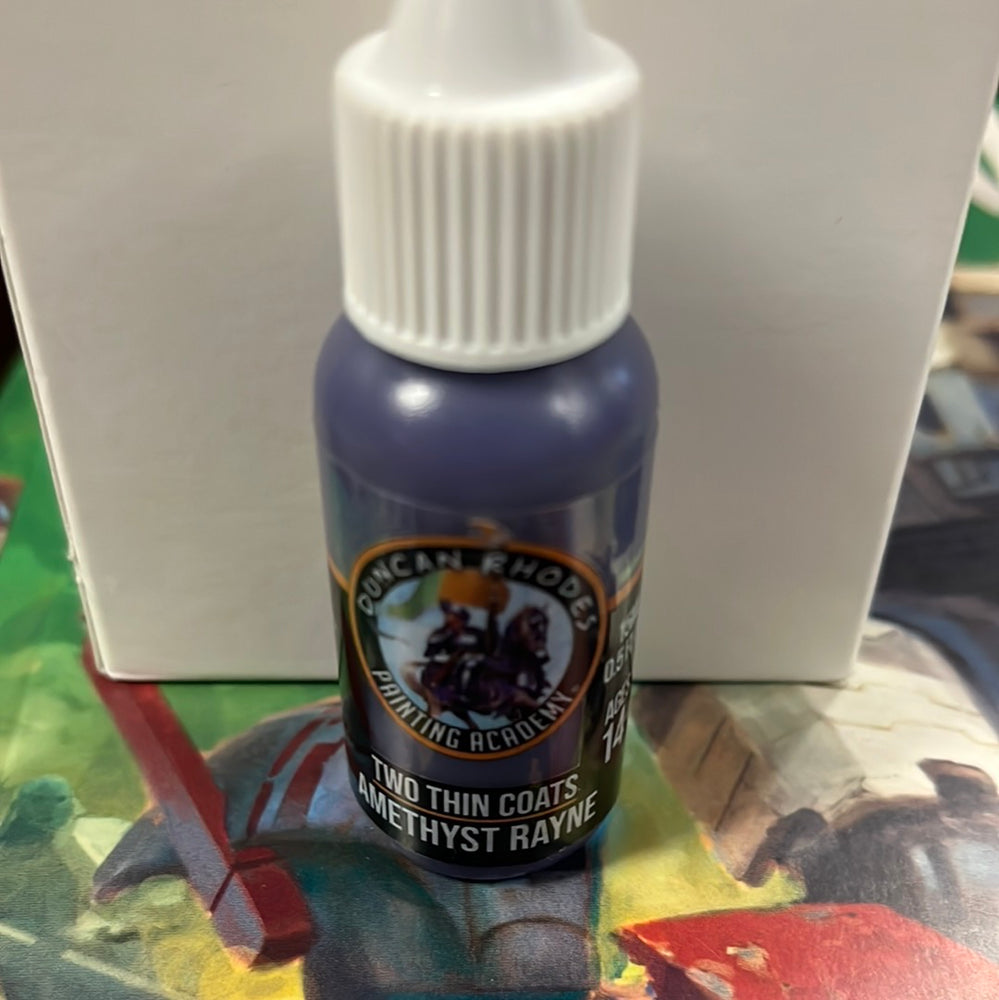 Two thin coats Amethyst Rayne