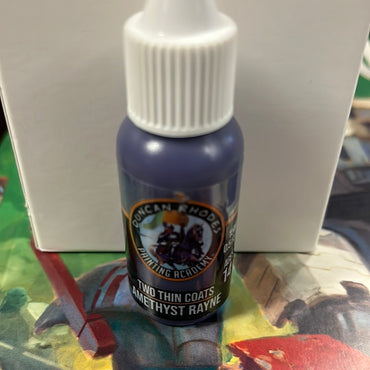 Two thin coats Amethyst Rayne