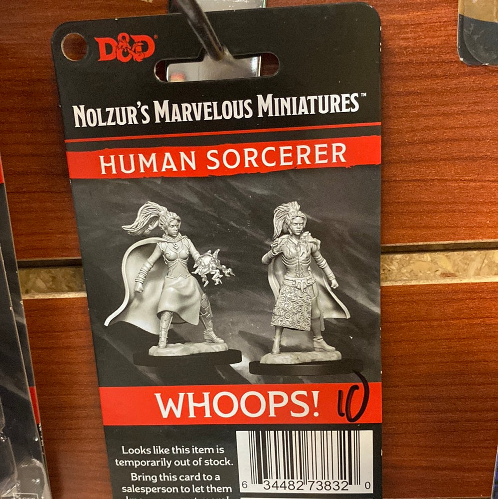 D&D Miniatures Human Sorcerer Wave 10